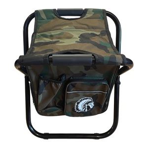 New Folding Camping Chair Stool Backpack with Cooler Insulated Picnic Bag